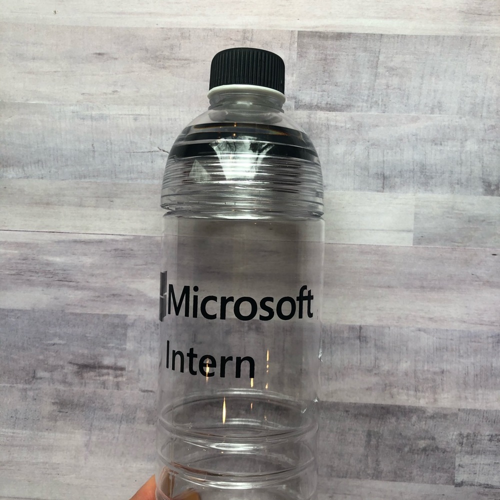 MICROSOFT Intern Logo Branded Water Bottle RARE - Picture 4 of 6
